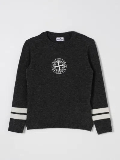 STONE ISLAND SWEATER STONE ISLAND JUNIOR KIDS COLOR GREY,G15812020