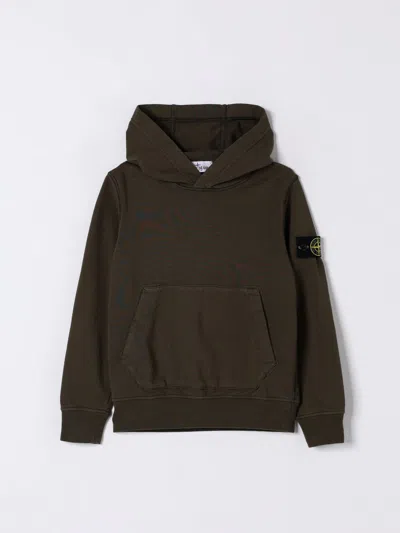 Stone Island Sweater  Junior Kids Color Military