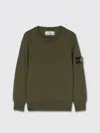 Stone Island Compass-badge Cotton Jumper In Military