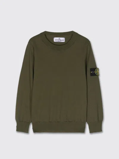STONE ISLAND SWEATER STONE ISLAND JUNIOR KIDS COLOR MILITARY,401439055