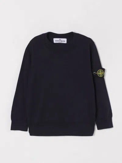 STONE ISLAND SWEATER STONE ISLAND JUNIOR KIDS COLOR NAVY,G48661045