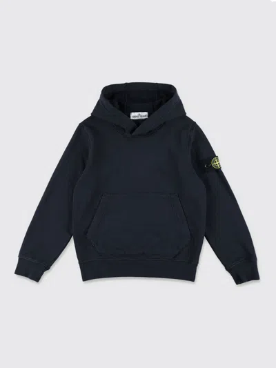 STONE ISLAND JUNIOR SWEATER STONE ISLAND JUNIOR KIDS COLOR NAVY,424710045