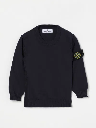 STONE ISLAND SWEATER STONE ISLAND JUNIOR KIDS COLOR NAVY,424707045