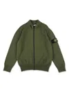 Stone Island Fein Gestrickter Cardigan Mit Kompass In Olive