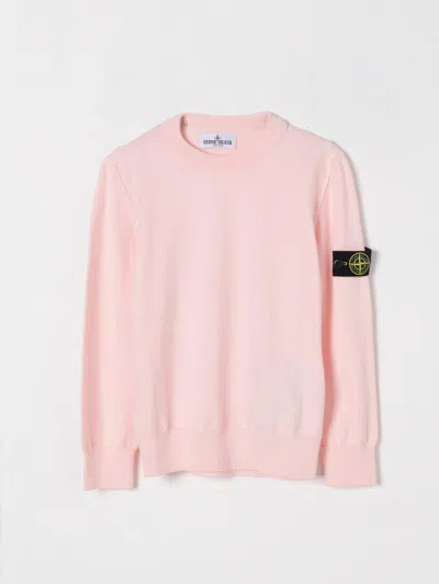Stone Island Junior Sweater  Kids Color Pink