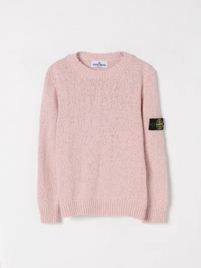 Stone Island Sweater  Junior Kids Color Pink