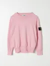 Stone Island Sweater  Junior Kids Color Pink