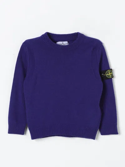 Stone Island Sweater  Junior Kids Color Royal Blue
