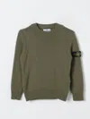 Stone Island Junior Sweater  Kids Color Sage In 灰绿色