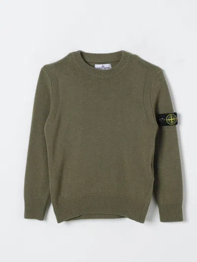 STONE ISLAND SWEATER STONE ISLAND JUNIOR KIDS COLOR SAGE,417196036