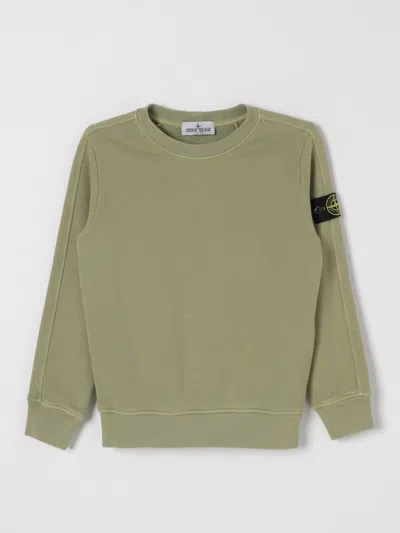 Stone Island Sweater  Junior Kids Color Sage In Sage Grün