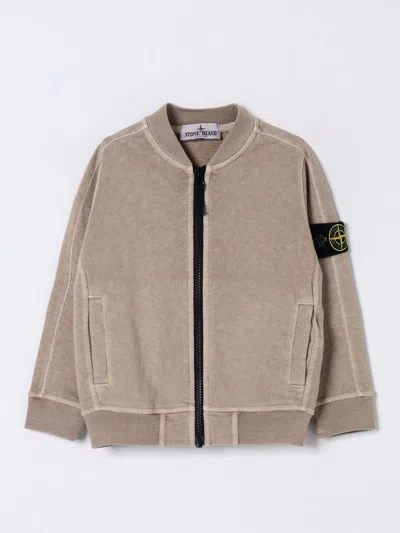 Stone Island Sweater  Junior Kids Color Sand