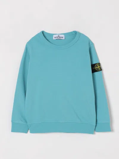 STONE ISLAND SWEATER STONE ISLAND JUNIOR KIDS COLOR TURQUOISE,424708008