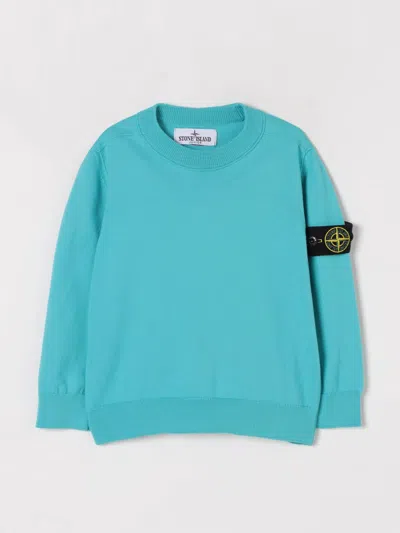 STONE ISLAND SWEATER STONE ISLAND JUNIOR KIDS COLOR TURQUOISE,G48661008