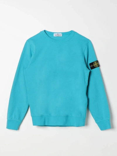 Stone Island Junior Sweater  Kids Color Turquoise