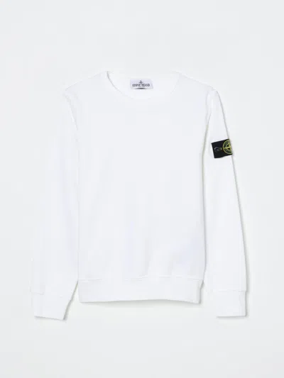 STONE ISLAND SWEATER STONE ISLAND JUNIOR KIDS COLOR WHITE,424708001