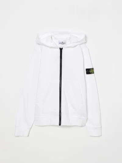 STONE ISLAND SWEATER STONE ISLAND JUNIOR KIDS COLOR WHITE,G49222001