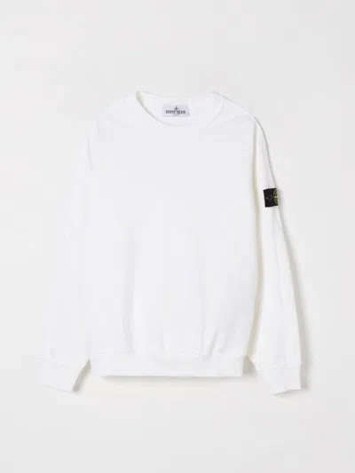 STONE ISLAND SWEATER STONE ISLAND JUNIOR KIDS COLOR WHITE,G48691001
