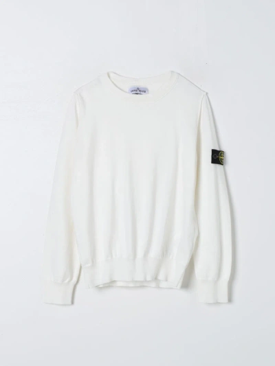 Stone Island Junior Sweater  Kids Color White