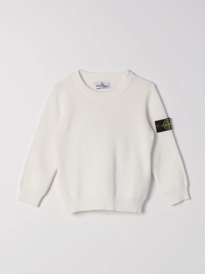 STONE ISLAND SWEATER STONE ISLAND JUNIOR KIDS COLOR WHITE,F26143001