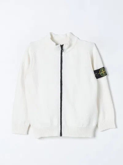 Stone Island Junior Sweater  Kids Color White