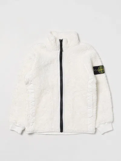 Stone Island Sweater  Junior Kids Color White