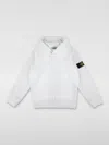 Stone Island Junior Hoodie Sweatshirt In Weiss