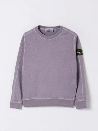 Stone Island Sweater  Junior Kids Color Wisteria