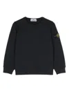 Stone Island Cotton Sweatshirt In Blue