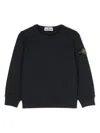 Stone Island Cotton Sweatshirt In Navy Blue