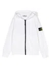 Stone Island Felpa Cotone Bianco In White