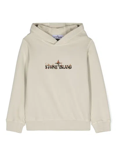 Stone Island Junior Sweatshirt In White