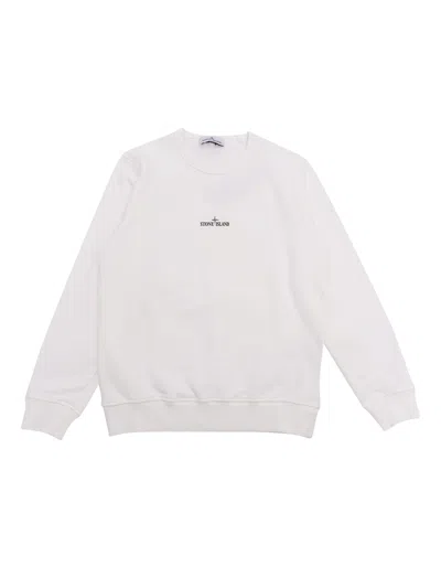 Stone Island Kids' Sweatshirt In White