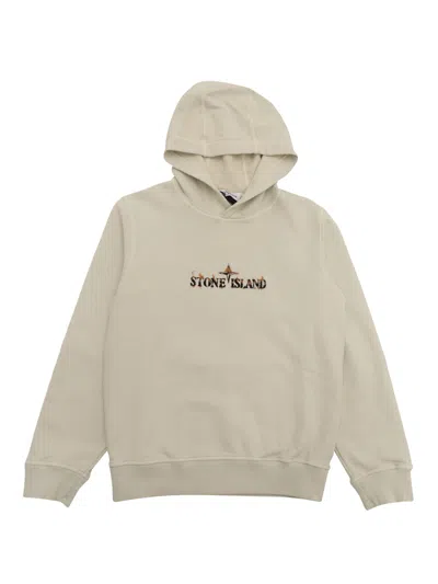 Stone Island Kids' Sweatshirt In White