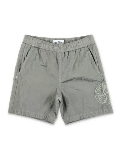 Stone Island Junior Swim Shorts In Grey