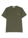 Stone Island Logo-patch T-shirt In Green