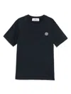 Stone Island Compass Cotton Jersey T-shirt In Blue