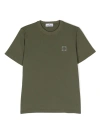 Stone Island Logo-patch T-shirt In Olive