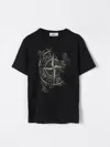 Stone Island Printed T-shirt In Black