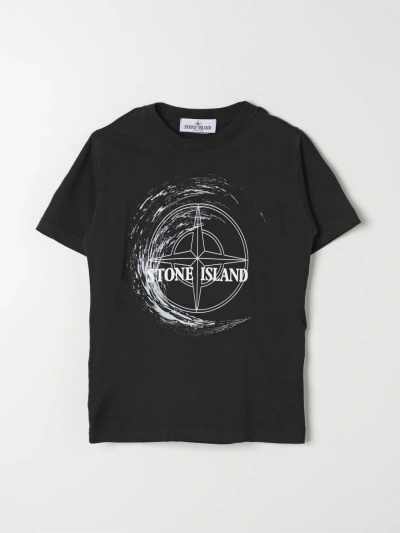 Stone Island T-shirt  Junior Kids Color Black