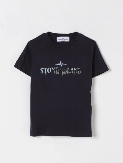 Stone Island T-shirt  Junior Kids Color Blue