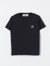Stone Island Compass Cotton Jersey T-shirt In 蓝色