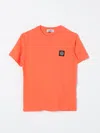 Stone Island T-shirt  Junior Kids Color Coral
