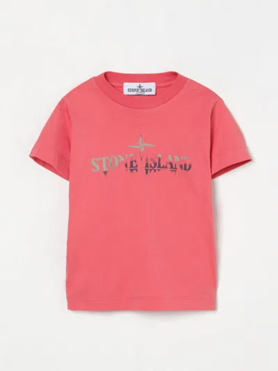 Stone Island Kids' T-shirt  Junior Kinder Farbe Geranium