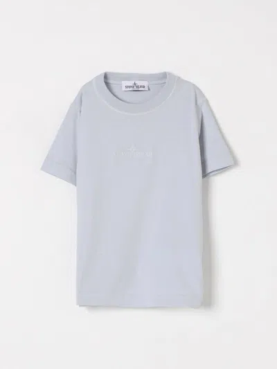Stone Island T-shirt  Junior Kids Color Gnawed Blue
