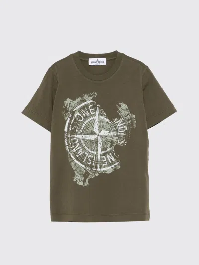 STONE ISLAND T-SHIRT STONE ISLAND JUNIOR KIDS COLOR MILITARY,G48682055