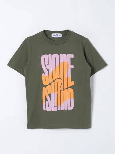 Stone Island Junior T-shirt  Kids Color Olive