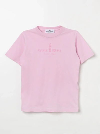 Stone Island T-shirt  Junior Kids Color Pink
