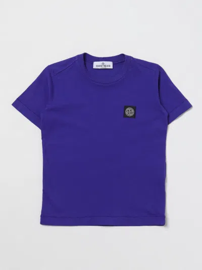 Stone Island T-shirt  Junior Kids In Royal Blue