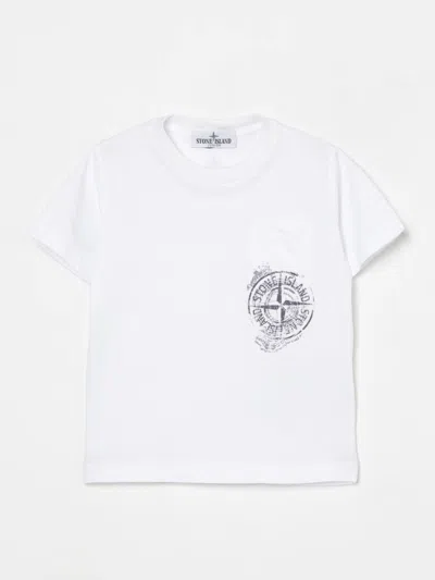 Stone Island T-shirt  Junior Kids Color White In White
